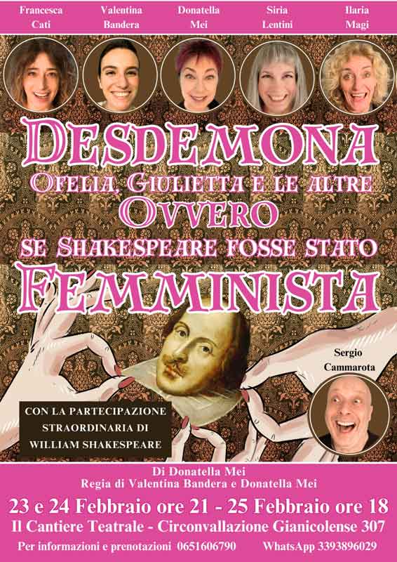 Desdemona, Ofelia, Giulietta e le altre…