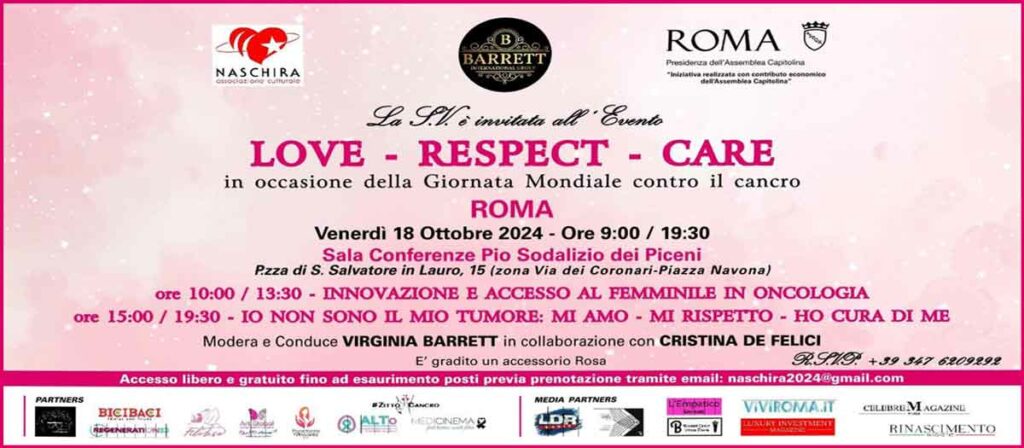 "LOVE – RESPECT – CARE” Giornata di Solidarietà e Prevenzione