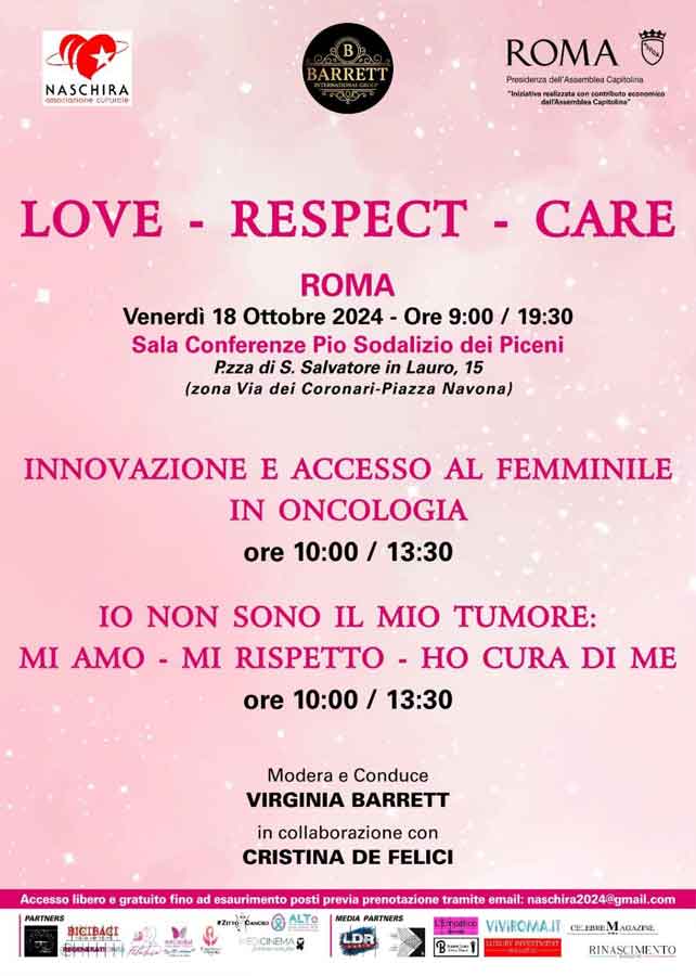 "LOVE – RESPECT – CARE” Giornata di Solidarietà e Prevenzione